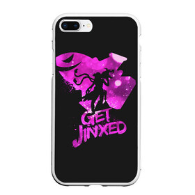 Чехол для iPhone 7Plus/8 Plus матовый с принтом Get Jinxed в Кировске, Силикон | Область печати: задняя сторона чехла, без боковых панелей | Тематика изображения на принте: jinx | kda | league | lol | moba | pentakill | riot | rise | rus | skins | варвик | варус | воин | легенд | лига | лол | маг | стрелок | танк | чемпион