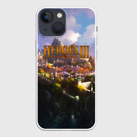 Чехол для iPhone 13 mini с принтом HEROES 3 в Кировске,  |  | angel | armor | artwork | creature | dragon | fantasy | fantasy art | game | griffin | heroes | heroes maps | heroes of might and magic | knight | might and magic | sword | warriors | weapon | wings | герои