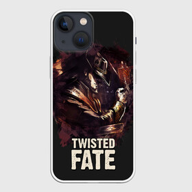 Чехол для iPhone 13 mini с принтом Twisted Fate в Кировске,  |  | Тематика изображения на принте: jinx | kda | league | lol | moba | pentakill | riot | rise | rus | skins | варвик | варус | воин | легенд | лига | лол | маг | стрелок | танк | чемпион