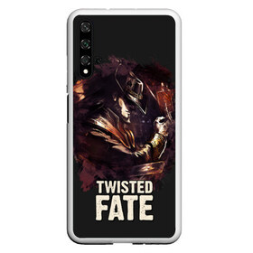 Чехол для Honor 20 с принтом Twisted Fate в Кировске, Силикон | Область печати: задняя сторона чехла, без боковых панелей | Тематика изображения на принте: jinx | kda | league | lol | moba | pentakill | riot | rise | rus | skins | варвик | варус | воин | легенд | лига | лол | маг | стрелок | танк | чемпион