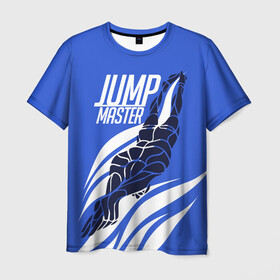 Мужская футболка 3D с принтом Jump master в Кировске, 100% полиэфир | прямой крой, круглый вырез горловины, длина до линии бедер | cliff diving | dive | diving | swimming | плавание | прыжки в воду | спорт