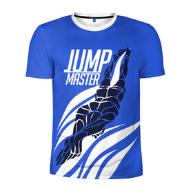 Мужская футболка 3D спортивная с принтом Jump master в Кировске, 100% полиэстер с улучшенными характеристиками | приталенный силуэт, круглая горловина, широкие плечи, сужается к линии бедра | cliff diving | dive | diving | swimming | плавание | прыжки в воду | спорт