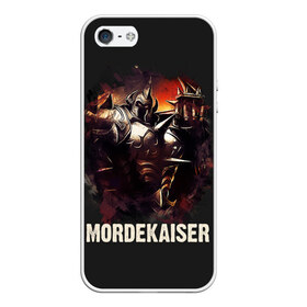 Чехол для iPhone 5/5S матовый с принтом Mordekaiser в Кировске, Силикон | Область печати: задняя сторона чехла, без боковых панелей | jinx | kda | league | lol | moba | pentakill | riot | rise | rus | skins | варвик | варус | воин | легенд | лига | лол | маг | стрелок | танк | чемпион