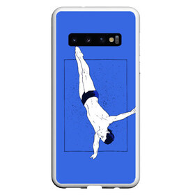 Чехол для Samsung Galaxy S10 с принтом Dive в Кировске, Силикон | Область печати: задняя сторона чехла, без боковых панелей | cliff diving | dive | diving | swimming | плавание | прыжки в воду | спорт