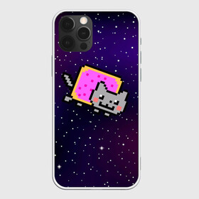 Чехол для iPhone 12 Pro с принтом Nyan Cat в Кировске, силикон | область печати: задняя сторона чехла, без боковых панелей | cat | meme | nyan cat | space | youtube | животное | звезды | интернет | космос | кошка | мем | прикол | радуга | юмор | ютуб