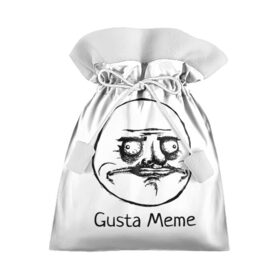 Подарочный 3D мешок с принтом Gusta Meme в Кировске, 100% полиэстер | Размер: 29*39 см | Тематика изображения на принте: gusta memes. meme. мемы | me | густа мем. смешные ли | ми | мне | нравится
