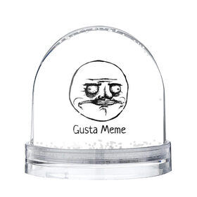 Снежный шар с принтом Gusta Meme в Кировске, Пластик | Изображение внутри шара печатается на глянцевой фотобумаге с двух сторон | Тематика изображения на принте: gusta memes. meme. мемы | me | густа мем. смешные ли | ми | мне | нравится