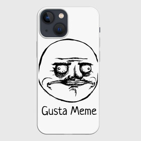 Чехол для iPhone 13 mini с принтом Gusta Meme в Кировске,  |  | gusta memes. meme. мемы | me | густа мем. смешные ли | ми | мне | нравится