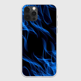 Чехол для iPhone 12 Pro с принтом BLUE FIRE FLAME в Кировске, силикон | область печати: задняя сторона чехла, без боковых панелей | bright | fire | flame | heat | light | wildfire | искры | огненный | огонь | пламя | пожар