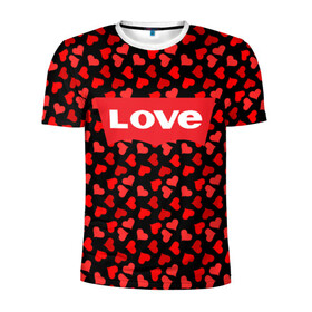 Мужская футболка 3D спортивная с принтом Love в Кировске, 100% полиэстер с улучшенными характеристиками | приталенный силуэт, круглая горловина, широкие плечи, сужается к линии бедра | 14 | day | february | heart | levi | levis | saint | strauss | valentines | валентина | день | левис | ливай | ливайс | любовь | святого | сердце | февраля | штраусс