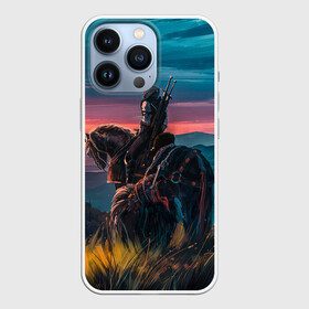 Чехол для iPhone 13 Pro с принтом The Witcher в Кировске,  |  | Тематика изображения на принте: cd projekt | geralt | of rivia | rpg | wild hunt | арбалет | ведьмак 3 | генри кавилл | геральт | дикая | магия | охота | сказка | сфера | фэнтези | цири