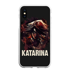 Чехол для iPhone XS Max матовый с принтом Katarina в Кировске, Силикон | Область печати: задняя сторона чехла, без боковых панелей | jinx | kda | league | lol | moba | pentakill | riot | rise | rus | skins | варвик | варус | воин | легенд | лига | лол | маг | стрелок | танк | чемпион