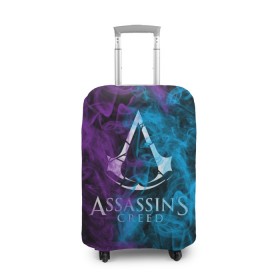 Чехол для чемодана 3D с принтом Assassins Creed в Кировске, 86% полиэфир, 14% спандекс | двустороннее нанесение принта, прорези для ручек и колес | mmorpg | rogue | асасин | асассин | ассасин крид | ассассин