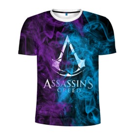 Мужская футболка 3D спортивная с принтом Assassins Creed в Кировске, 100% полиэстер с улучшенными характеристиками | приталенный силуэт, круглая горловина, широкие плечи, сужается к линии бедра | mmorpg | rogue | асасин | асассин | ассасин крид | ассассин