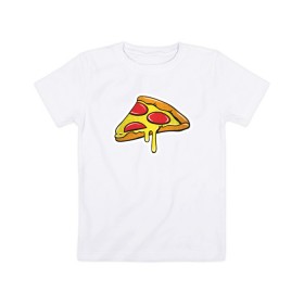Детская футболка хлопок с принтом Пицца Пицца Пицца !!!! Pizza в Кировске, 100% хлопок | круглый вырез горловины, полуприлегающий силуэт, длина до линии бедер | Тематика изображения на принте: pizza | для девушек | для парней | еда | италия | итальянская еда | колбаса | пицца | пицца с салями | пицца с сыром | подарок | с намеком | салями | сыр | тесто
