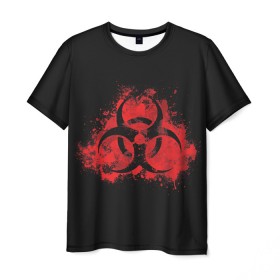 Мужская футболка 3D с принтом Plague Inc. в Кировске, 100% полиэфир | прямой крой, круглый вырез горловины, длина до линии бедер | 2019 | biohazard | china | game | ncov | plague | virus | warning | вирус | игра | китай
