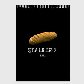 Скетчбук с принтом STALKER 2 Батон в Кировске, 100% бумага
 | 48 листов, плотность листов — 100 г/м2, плотность картонной обложки — 250 г/м2. Листы скреплены сверху удобной пружинной спиралью | Тематика изображения на принте: mem | metro | stalker | stalker 2 | еда | игра | из игры | мем | метро 2033 | прикол | сталкер | сталкер 2 | сталкер батон | хлеб | юмор