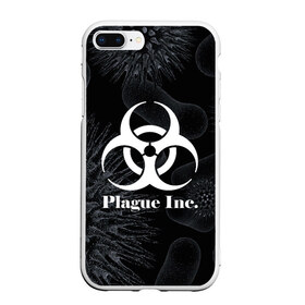 Чехол для iPhone 7Plus/8 Plus матовый с принтом PLAGUE INC в Кировске, Силикон | Область печати: задняя сторона чехла, без боковых панелей | molecule | plague inc | абстракция | бактерии | вирус | клетки | медицина | микробы | молекулы | наука | нейрон | нейроны | планета | текстура | текстуры | формула