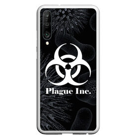 Чехол для Honor P30 с принтом PLAGUE INC в Кировске, Силикон | Область печати: задняя сторона чехла, без боковых панелей | Тематика изображения на принте: molecule | plague inc | абстракция | бактерии | вирус | клетки | медицина | микробы | молекулы | наука | нейрон | нейроны | планета | текстура | текстуры | формула