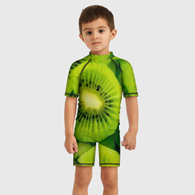 Детский купальный костюм 3D с принтом Зеленый киви в Кировске, Полиэстер 85%, Спандекс 15% | застежка на молнии на спине | детская | детскую | для девочек | для девочки | для мальчиков | желто зеленый | женская | зеленая | зеленую | зеленый | киви | купить | мужская | принт | размер | с принтом | с фруктами | спортивная