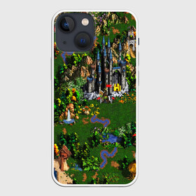 Чехол для iPhone 13 mini с принтом Heroes of Might and Magic в Кировске,  |  | angel | armor | artwork | creature | dragon | fantasy | fantasy art | game | griffin | heroes | heroes maps | heroes of might and magic | knight | might and magic | sword | warriors | weapon | wings | герои