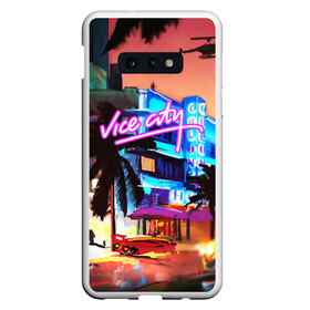 Чехол для Samsung S10E с принтом GTA VICE CITY в Кировске, Силикон | Область печати: задняя сторона чехла, без боковых панелей | grand theft auto 2 | grand theft auto 3 | grand theft auto v | grand theft auto: san andreas | grand theft auto: vice city | gta 5 | gta online | gta v | город | игры