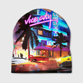 Шапка 3D с принтом GTA: VICE CITY в Кировске, 100% полиэстер | универсальный размер, печать по всей поверхности изделия | grand theft auto 2 | grand theft auto 3 | grand theft auto v | grand theft auto: san andreas | grand theft auto: vice city | gta 5 | gta online | gta v | город | игры