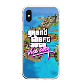 Чехол для iPhone XS Max матовый с принтом GRAND THEFT AUTOVICE CITY в Кировске, Силикон | Область печати: задняя сторона чехла, без боковых панелей | grand theft auto 2 | grand theft auto 3 | grand theft auto v | grand theft auto: san andreas | grand theft auto: vice city | gta 5 | gta online | gta v | город | игры