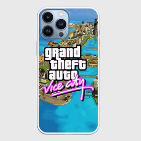 Чехол для iPhone 13 Pro Max с принтом GRAND THEFT AUTO:VICE CITY в Кировске,  |  | Тематика изображения на принте: grand theft auto 2 | grand theft auto 3 | grand theft auto v | grand theft auto: san andreas | grand theft auto: vice city | gta 5 | gta online | gta v | город | игры