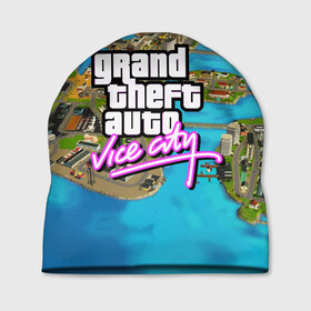 Шапка 3D с принтом GRAND THEFT AUTO:VICE CITY в Кировске, 100% полиэстер | универсальный размер, печать по всей поверхности изделия | grand theft auto 2 | grand theft auto 3 | grand theft auto v | grand theft auto: san andreas | grand theft auto: vice city | gta 5 | gta online | gta v | город | игры