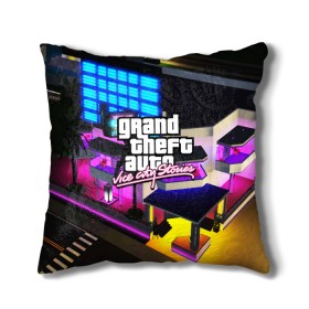 Подушка 3D с принтом GTA:VICE CITY в Кировске, наволочка – 100% полиэстер, наполнитель – холлофайбер (легкий наполнитель, не вызывает аллергию). | состоит из подушки и наволочки. Наволочка на молнии, легко снимается для стирки | gr | grand theft auto 2 | grand theft auto 3 | grand theft auto v | grand theft auto: san andreas | grand theft auto: vice city | gta 5 | gta online | gta v | город | игры