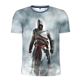 Мужская футболка 3D спортивная с принтом Assassin’s Creed в Кировске, 100% полиэстер с улучшенными характеристиками | приталенный силуэт, круглая горловина, широкие плечи, сужается к линии бедра | asasins | creed | асасинс | ассасин | ассассинс | кредо | крид | криид