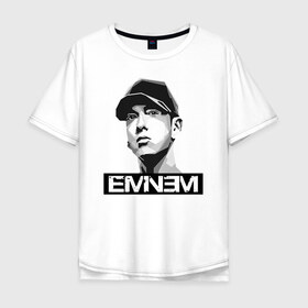 Мужская футболка хлопок Oversize с принтом Eminem в Кировске, 100% хлопок | свободный крой, круглый ворот, “спинка” длиннее передней части | eminem | evil | ken kaniff | marshall bruce mathers iii | mm | rap | slim shady | маршалл брюс мэтерс iii | рэп | рэп рок | хип хоп | хорроркор | эминем