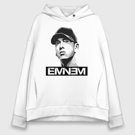 Женское худи Oversize хлопок с принтом Eminem в Кировске, френч-терри — 70% хлопок, 30% полиэстер. Мягкий теплый начес внутри —100% хлопок | боковые карманы, эластичные манжеты и нижняя кромка, капюшон на магнитной кнопке | eminem | evil | ken kaniff | marshall bruce mathers iii | mm | rap | slim shady | маршалл брюс мэтерс iii | рэп | рэп рок | хип хоп | хорроркор | эминем