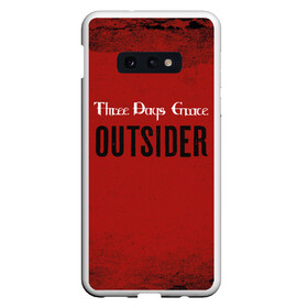 Чехол для Samsung S10E с принтом Three days grace Outsider в Кировске, Силикон | Область печати: задняя сторона чехла, без боковых панелей | days | grace | outsider | three | аутсайдер