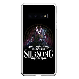 Чехол для Samsung Galaxy S10 с принтом Hollow Knight в Кировске, Силикон | Область печати: задняя сторона чехла, без боковых панелей | Тематика изображения на принте: grimm | hallounest | heart of nightmare | hollow knight | hornet | knight | quirrell | silksong | гримм | квиррел | рыцарь | халлоунест | холлоу найт | хорнет