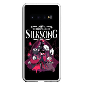 Чехол для Samsung Galaxy S10 с принтом Hollow Knight в Кировске, Силикон | Область печати: задняя сторона чехла, без боковых панелей | Тематика изображения на принте: grimm | hallounest | heart of nightmare | hollow knight | hornet | knight | quirrell | silksong | гримм | квиррел | рыцарь | халлоунест | холлоу найт | хорнет