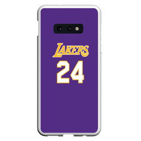 Чехол для Samsung S10E с принтом Los Angeles Lakers Kobe Brya в Кировске, Силикон | Область печати: задняя сторона чехла, без боковых панелей | basketball | espn | kobe | kobe bryant | kobe bryant death | kobe bryant tribute | lakers | los angeles lakers | nba