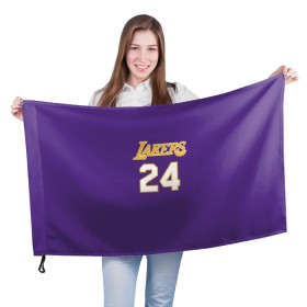 Флаг 3D с принтом Los Angeles Lakers / Kobe Brya в Кировске, 100% полиэстер | плотность ткани — 95 г/м2, размер — 67 х 109 см. Принт наносится с одной стороны | basketball | espn | kobe | kobe bryant | kobe bryant death | kobe bryant tribute | lakers | los angeles lakers | nba