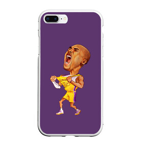 Чехол для iPhone 7Plus/8 Plus матовый с принтом Kobe Bryant в Кировске, Силикон | Область печати: задняя сторона чехла, без боковых панелей | 08 | 24 | 8 | angeles | basketball | bryant | gigi | goat | kobe | lakers | legend | los | mamba | rip | sport | баскетбол | брайант | коби | легенда | мамба | роспись | спорт