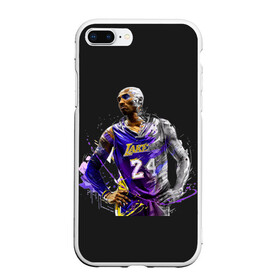 Чехол для iPhone 7Plus/8 Plus матовый с принтом Kobe Bryant в Кировске, Силикон | Область печати: задняя сторона чехла, без боковых панелей | 08 | 24 | 8 | angeles | basketball | bryant | gigi | goat | kobe | lakers | legend | los | mamba | rip | sport | баскетбол | брайант | коби | легенда | мамба | роспись | спорт