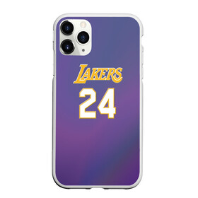 Чехол для iPhone 11 Pro Max матовый с принтом Los Angeles Lakers Kobe Brya в Кировске, Силикон |  | basketball | espn | kobe | kobe bryant | kobe bryant death | kobe bryant tribute | lakers | los angeles lakers | nba