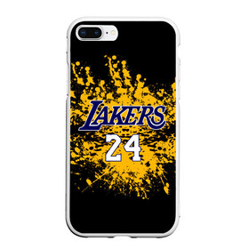 Чехол для iPhone 7Plus/8 Plus матовый с принтом Kobe Bryant в Кировске, Силикон | Область печати: задняя сторона чехла, без боковых панелей | 24 | kobe | kobe bean bryant | lakers | los angeles | американский баскетболист | баскетбол | баскетболист | коби | коби бин брайант | лейкерс | лос анджелес | нью йорк