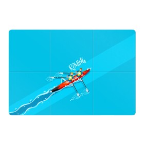 Магнитный плакат 3Х2 с принтом Rowers в Кировске, Полимерный материал с магнитным слоем | 6 деталей размером 9*9 см | rowing | sport | байдарки | гребец | гребцы | лодки | лодочный спорт | спорт | спортсмен | спортсмены