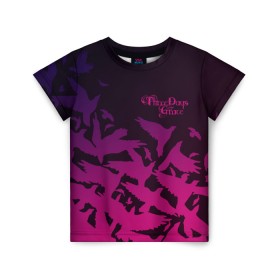 Детская футболка 3D с принтом Three Days Grace в Кировске, 100% гипоаллергенный полиэфир | прямой крой, круглый вырез горловины, длина до линии бедер, чуть спущенное плечо, ткань немного тянется | Тематика изображения на принте: three days grace