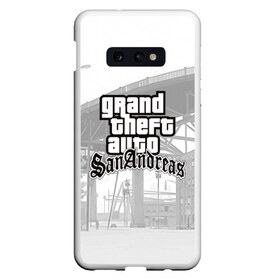 Чехол для Samsung S10E с принтом GTA SanAndreas в Кировске, Силикон | Область печати: задняя сторона чехла, без боковых панелей | grand theft auto 2 | grand theft auto 3 | grand theft auto v | grand theft auto: san andreas | grand theft auto: vice city | gta 1 | gta 2 | gta 3 | gta 4 | gta 5 | gta online | gta v | город | игры