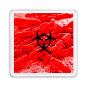 Магнит 55*55 с принтом PLAGUE INC.BIOHAZARD в Кировске, Пластик | Размер: 65*65 мм; Размер печати: 55*55 мм | Тематика изображения на принте: molecule | plague inc | абстракция | бактерии | вирус | клетки | медицина | микробы | молекулы | наука | нейрон | нейроны | планета | текстура | текстуры | формула