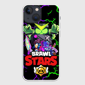 Чехол для iPhone 13 mini с принтом BRAWL STARS в Кировске,  |  | brawlstars | crow | dyna | dynamike | leon | leonskin | mike | mr p | sally | shark | битваогней | бравлстарc | бравлстарз | динамайк | игра | игры | леон | мистер пи | мультик | старз