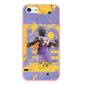 Чехол для iPhone 5/5S матовый с принтом Kobe Bryant в Кировске, Силикон | Область печати: задняя сторона чехла, без боковых панелей | angeles | bryant | kobe | lakers | los | nba | баскетбольный | клуб