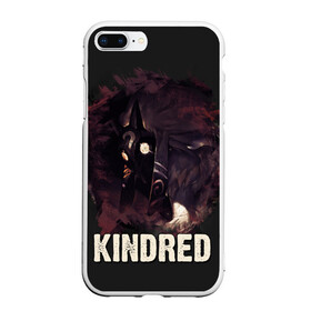 Чехол для iPhone 7Plus/8 Plus матовый с принтом Kindred в Кировске, Силикон | Область печати: задняя сторона чехла, без боковых панелей | jinx | kda | league | lol | moba | pentakill | riot | rise | rus | skins | варвик | варус | воин | легенд | лига | лол | маг | стрелок | танк | чемпион